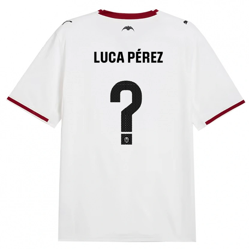 Danxen Bambino Maglia Simón Luca Pérez #0 Nero Bianco Rosso Giallo Kit Gara Home 2026/27 Maglietta