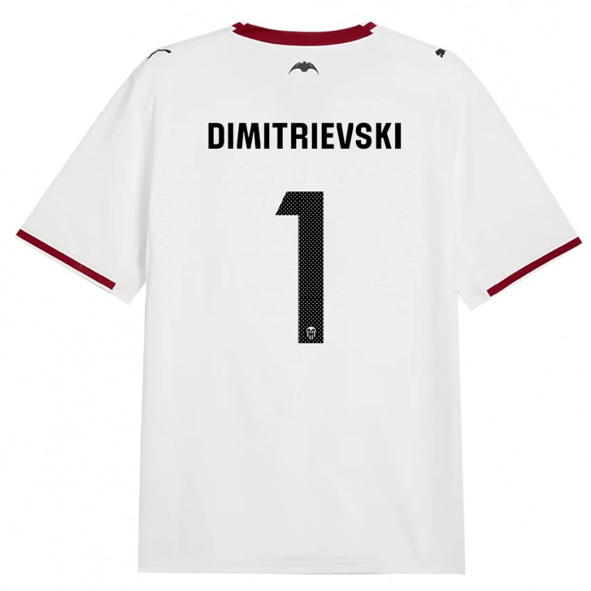 Danxen Bambino Maglia Stole Dimitrievski #1 Nero Bianco Rosso Giallo Kit Gara Home 2026/27 Maglietta