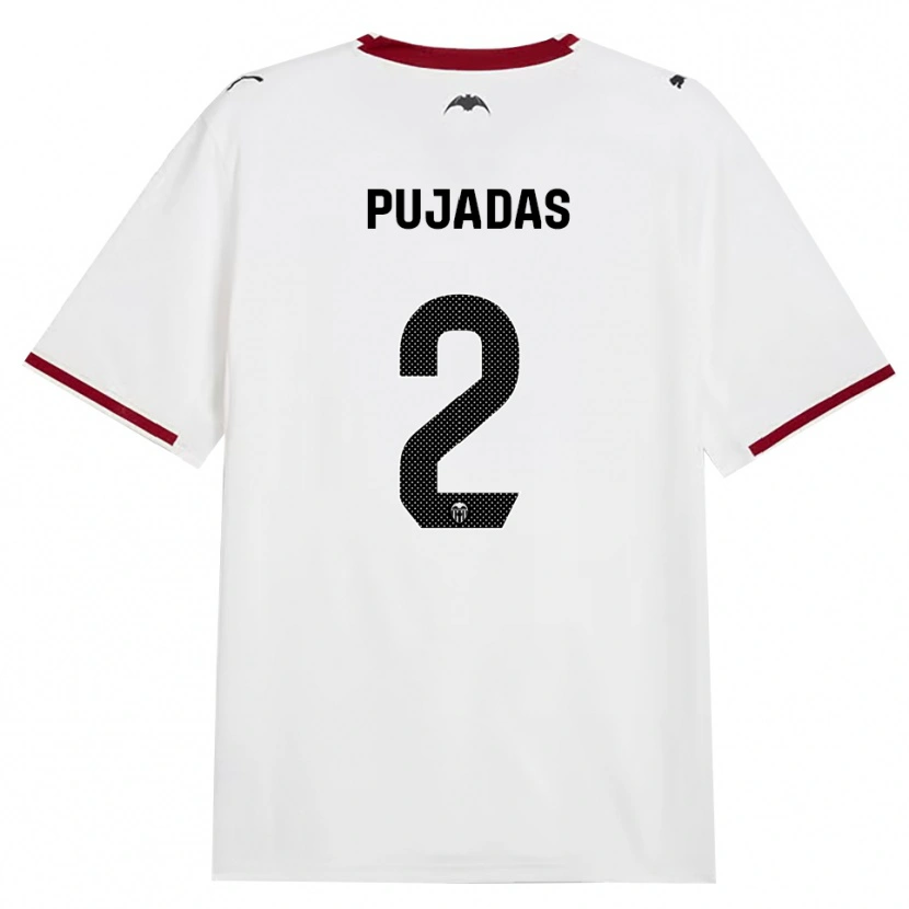 Danxen Bambino Maglia Berta Pujadas #2 Nero Bianco Rosso Giallo Kit Gara Home 2026/27 Maglietta