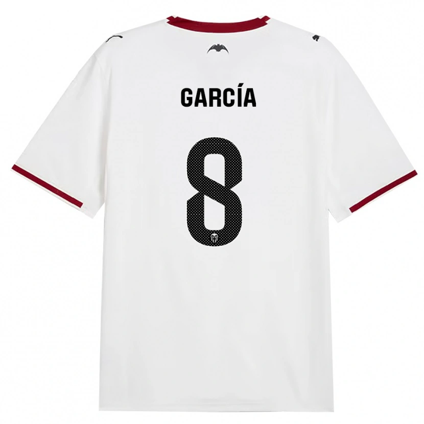 Danxen Bambino Maglia Víctor García #8 Nero Bianco Rosso Giallo Kit Gara Home 2026/27 Maglietta