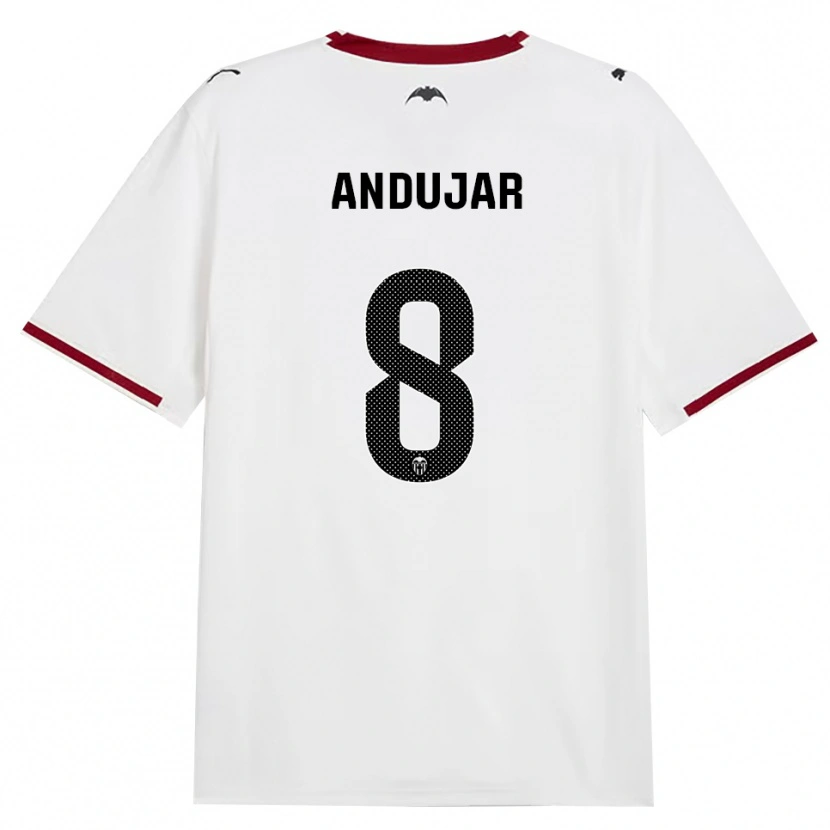 Danxen Bambino Maglia Candela Andujar #8 Nero Bianco Rosso Giallo Kit Gara Home 2026/27 Maglietta