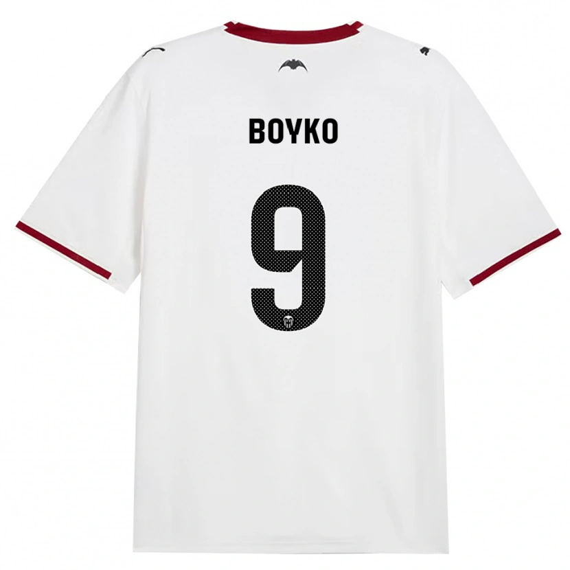 Danxen Bambino Maglia Yaroslav Boyko #9 Nero Bianco Rosso Giallo Kit Gara Home 2026/27 Maglietta