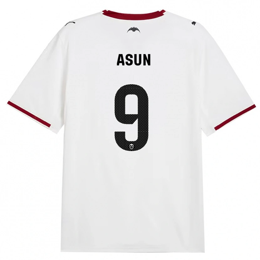 Danxen Bambino Maglia Asun #9 Nero Bianco Rosso Giallo Kit Gara Home 2026/27 Maglietta