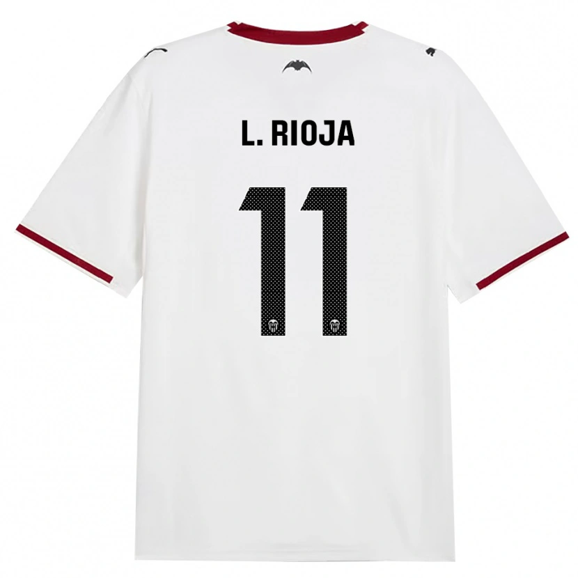 Danxen Bambino Maglia Luis Rioja #11 Nero Bianco Rosso Giallo Kit Gara Home 2026/27 Maglietta