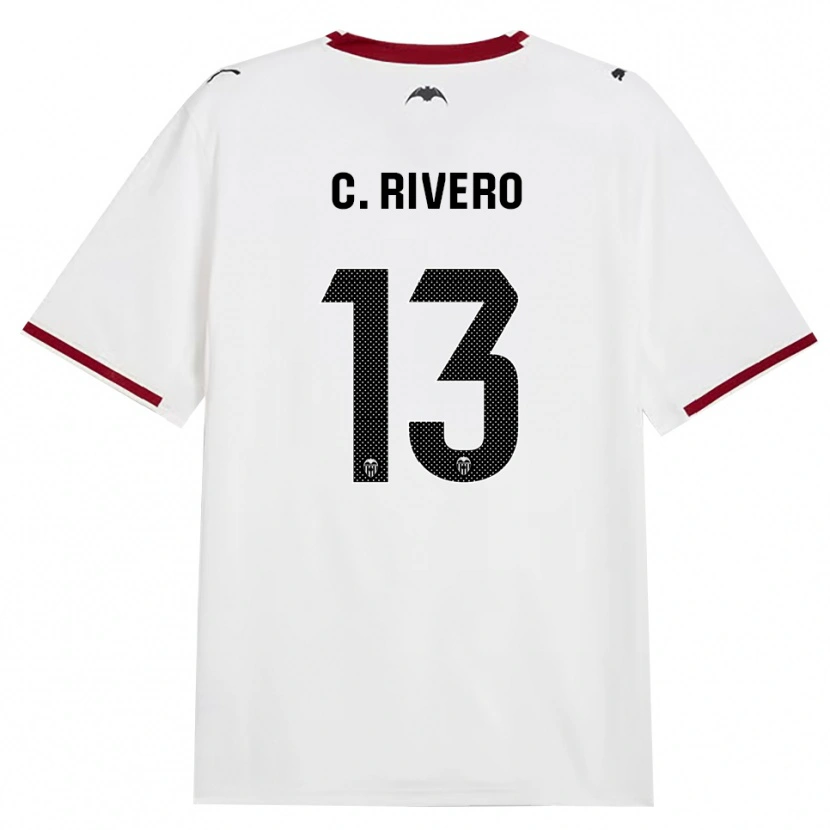 Danxen Bambino Maglia Cristian Rivero #13 Nero Bianco Rosso Giallo Kit Gara Home 2026/27 Maglietta