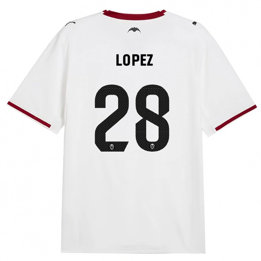 Danxen Bambino Maglia Saray Lopez #28 Nero Bianco Rosso Giallo Kit Gara Home 2026/27 Maglietta