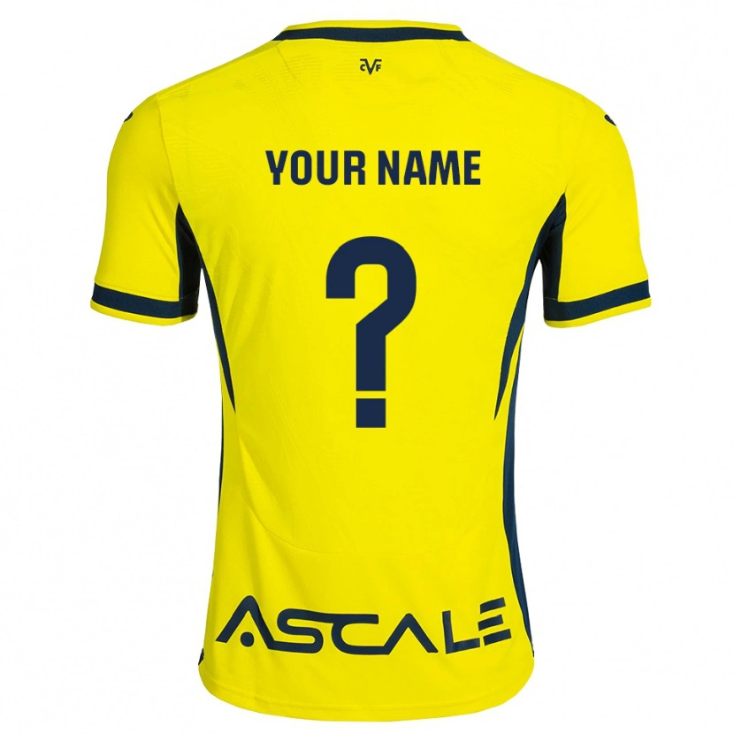Danxen Bambino Maglia Il Tuo Nome #0 Giallo Nero Rosso Kit Gara Home 2026/27 Maglietta
