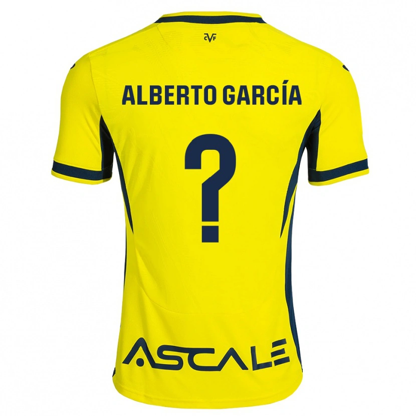 Danxen Bambino Maglia Alberto García #0 Giallo Nero Rosso Kit Gara Home 2026/27 Maglietta