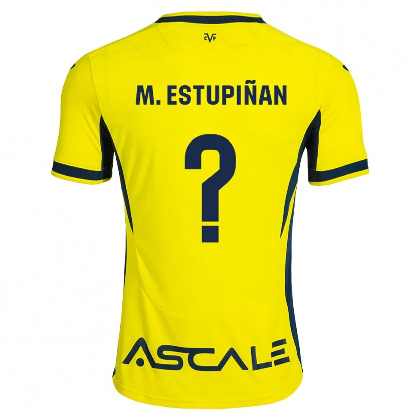 Danxen Bambino Maglia Marta Estupiñan Santana #0 Giallo Nero Rosso Kit Gara Home 2026/27 Maglietta