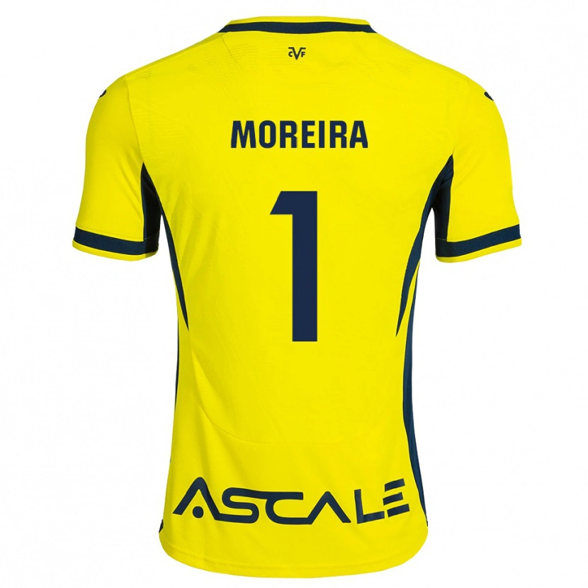 Danxen Bambino Maglia Yago Moreira #1 Giallo Nero Rosso Kit Gara Home 2026/27 Maglietta