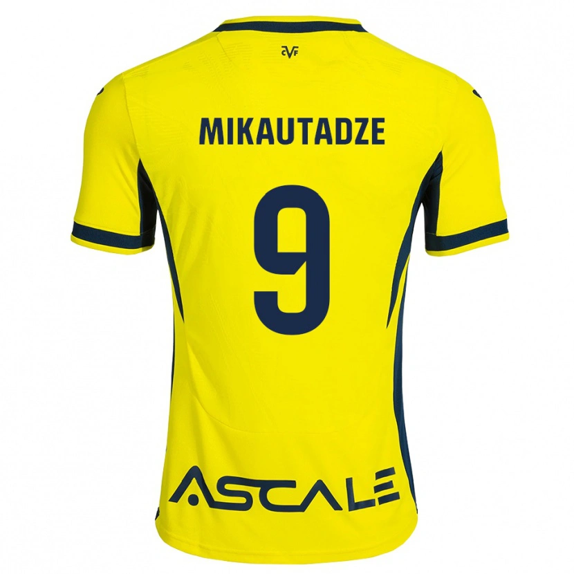 Danxen Bambino Maglia Georges Mikautadze #9 Giallo Nero Rosso Kit Gara Home 2026/27 Maglietta