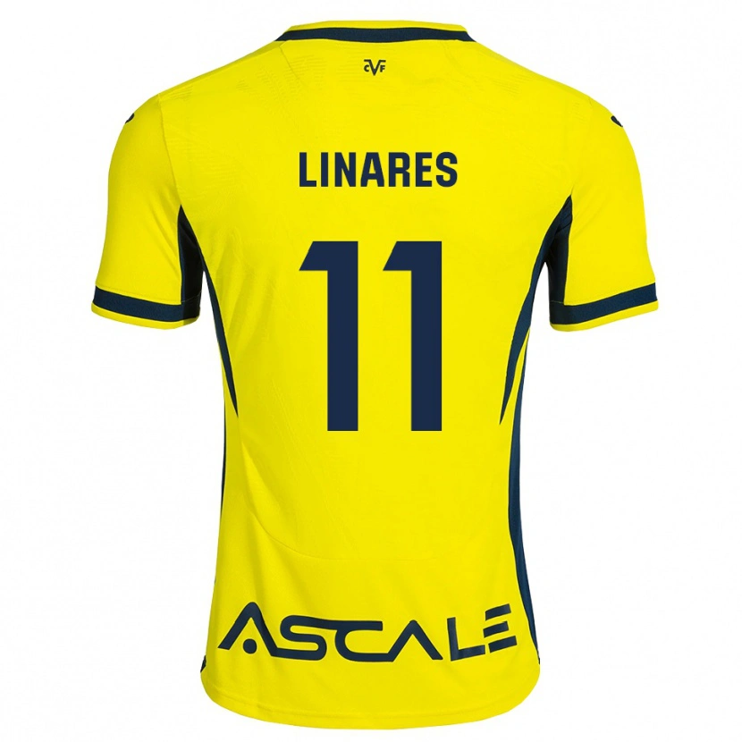 Danxen Bambino Maglia Mario Linares #11 Giallo Nero Rosso Kit Gara Home 2026/27 Maglietta