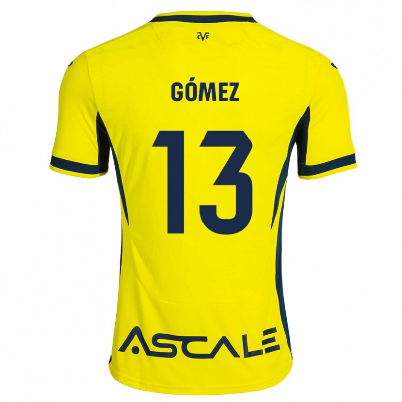 Danxen Bambino Maglia Rubén Gómez #13 Giallo Nero Rosso Kit Gara Home 2026/27 Maglietta