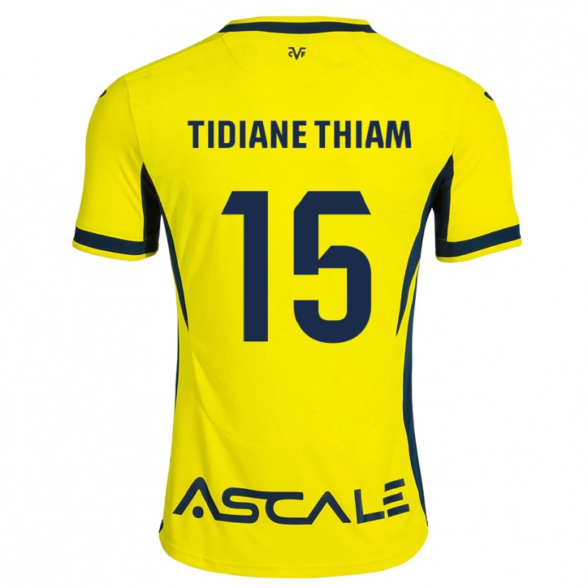 Danxen Bambino Maglia Cheikh Tidiane Thiam #15 Giallo Nero Rosso Kit Gara Home 2026/27 Maglietta