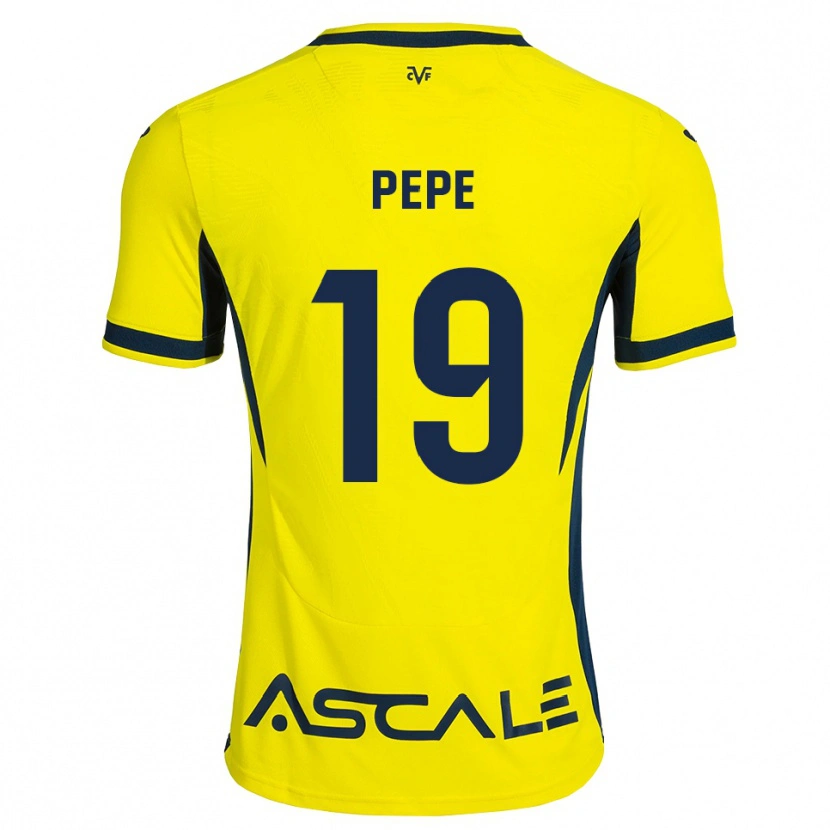 Danxen Bambino Maglia Nicolas Pépé #19 Giallo Nero Rosso Kit Gara Home 2026/27 Maglietta