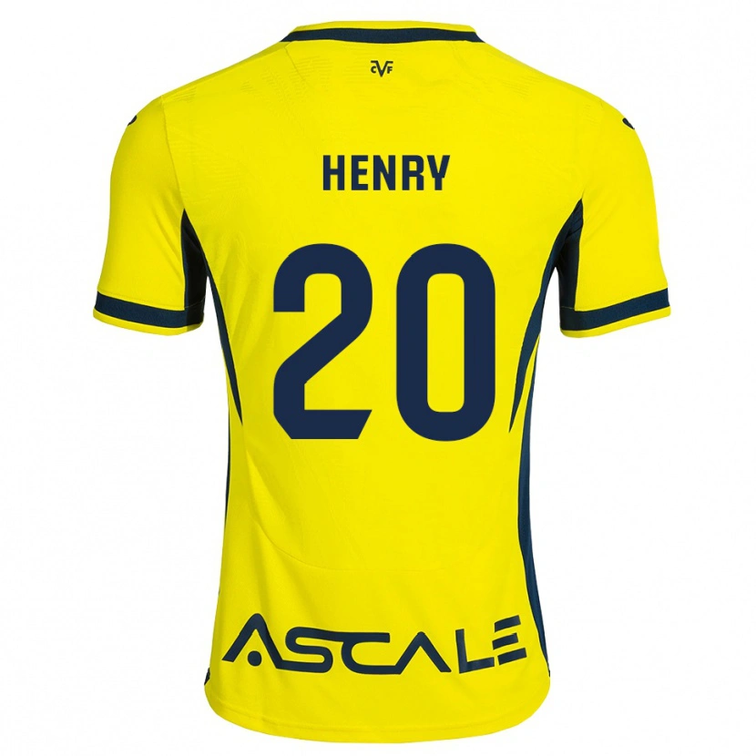 Danxen Bambino Maglia Kevlin Henry #20 Giallo Nero Rosso Kit Gara Home 2026/27 Maglietta