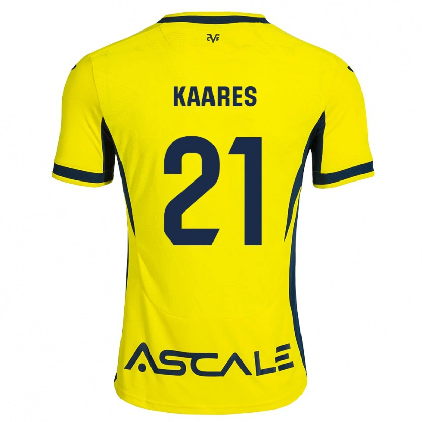 Danxen Bambino Maglia Andero Kaares #21 Giallo Nero Rosso Kit Gara Home 2026/27 Maglietta