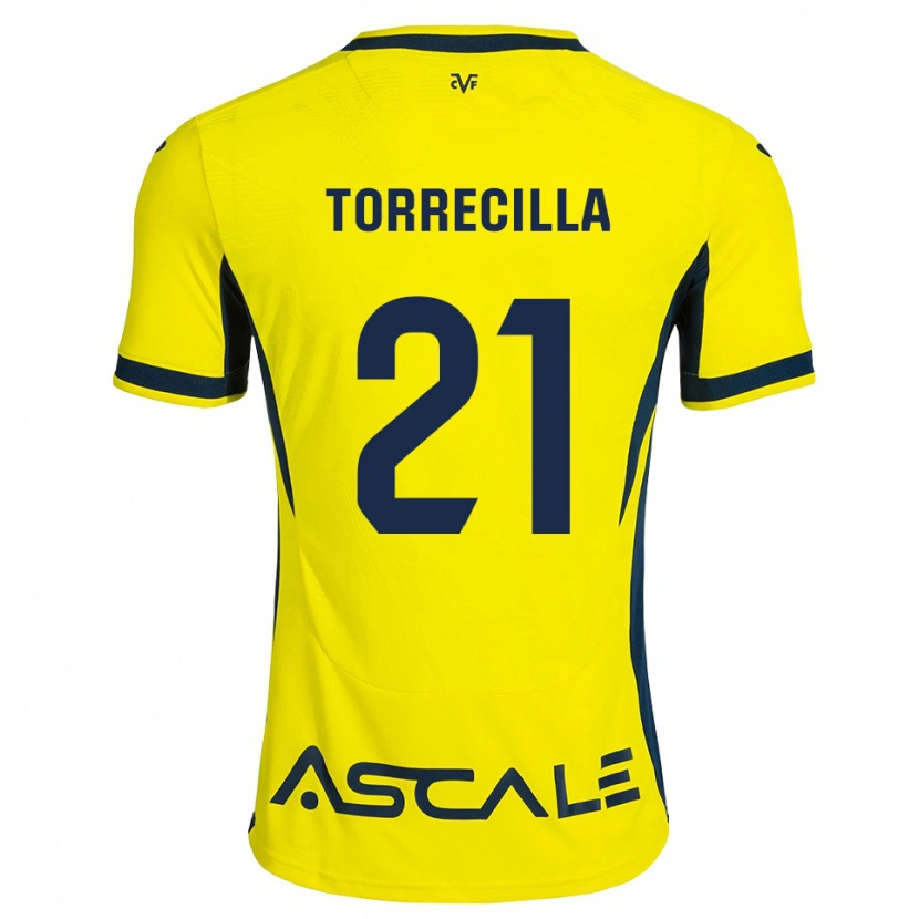 Danxen Bambino Maglia Virginia Torrecilla #21 Giallo Nero Rosso Kit Gara Home 2026/27 Maglietta