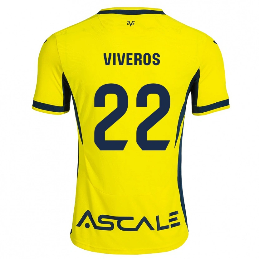 Danxen Bambino Maglia Facundo Viveros #22 Giallo Nero Rosso Kit Gara Home 2026/27 Maglietta