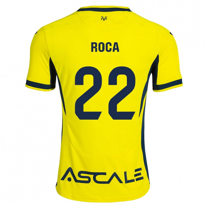 Danxen Bambino Maglia Mauro Roca #22 Giallo Nero Rosso Kit Gara Home 2026/27 Maglietta