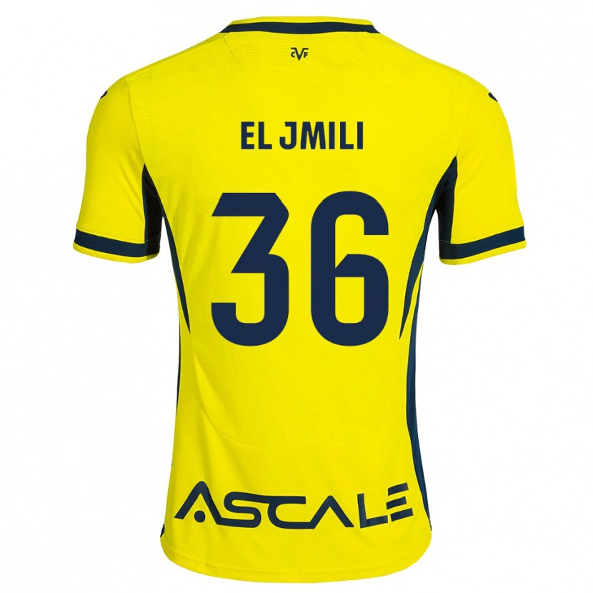 Danxen Bambino Maglia Nizar El Jmili #36 Giallo Nero Rosso Kit Gara Home 2026/27 Maglietta