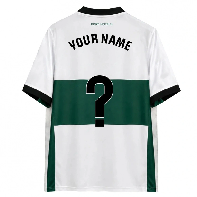 Danxen Bambino Maglia Il Tuo Nome #0 Verde Bianco Rosso Kit Gara Home 2026/27 Maglietta