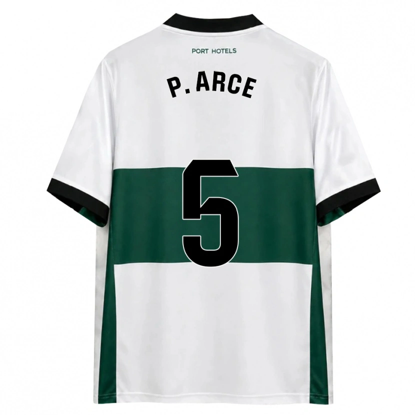 Danxen Bambino Maglia Paula Arce Moreno #5 Verde Bianco Rosso Kit Gara Home 2026/27 Maglietta