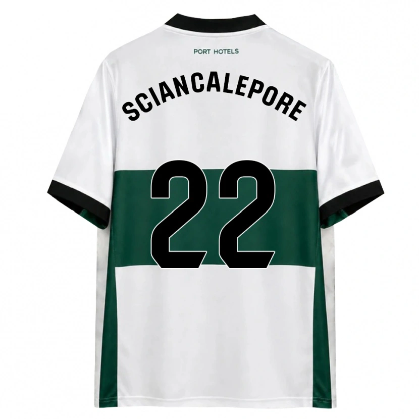 Danxen Bambino Maglia Mateo Sciancalepore #22 Verde Bianco Rosso Kit Gara Home 2026/27 Maglietta