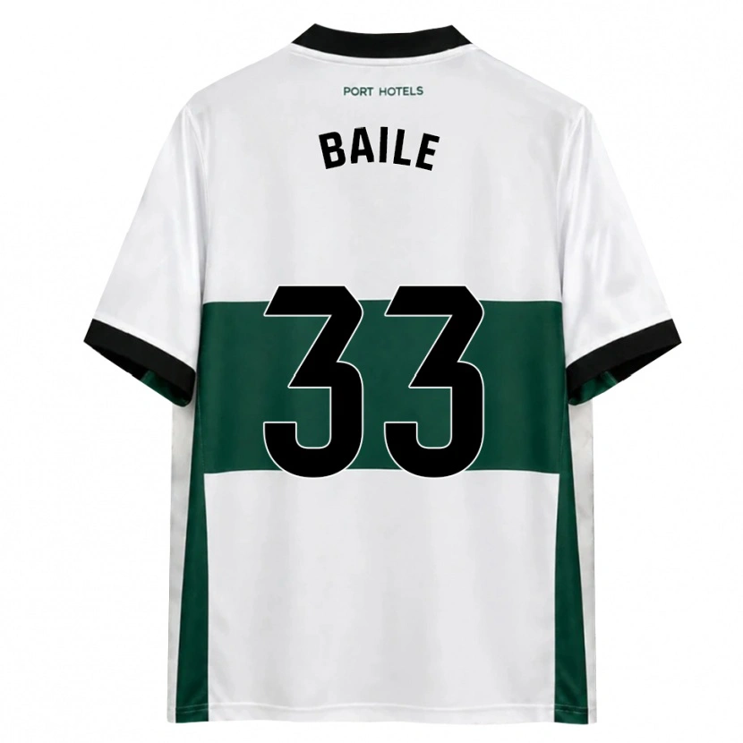 Danxen Bambino Maglia Andrés Baile #33 Verde Bianco Rosso Kit Gara Home 2026/27 Maglietta