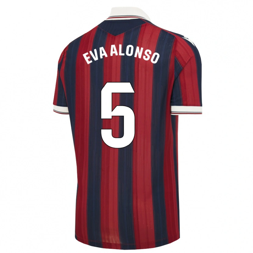 Danxen Bambino Maglia Eva Alonso #5 Blu Notte Rosso Kit Gara Home 2026/27 Maglietta