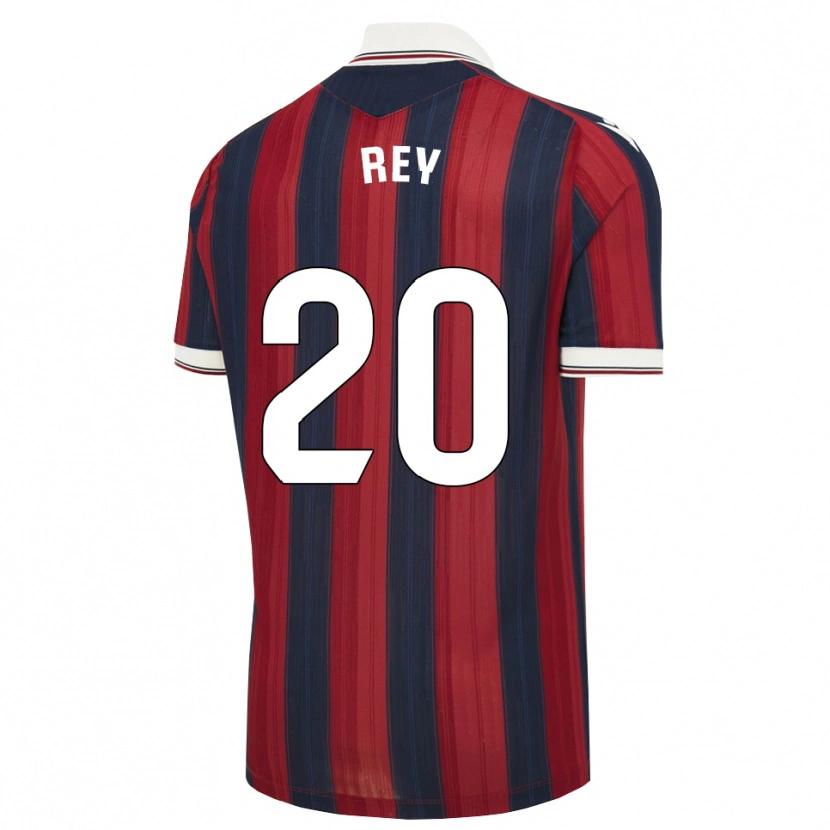 Danxen Bambino Maglia Oriol Rey #20 Blu Notte Rosso Kit Gara Home 2026/27 Maglietta