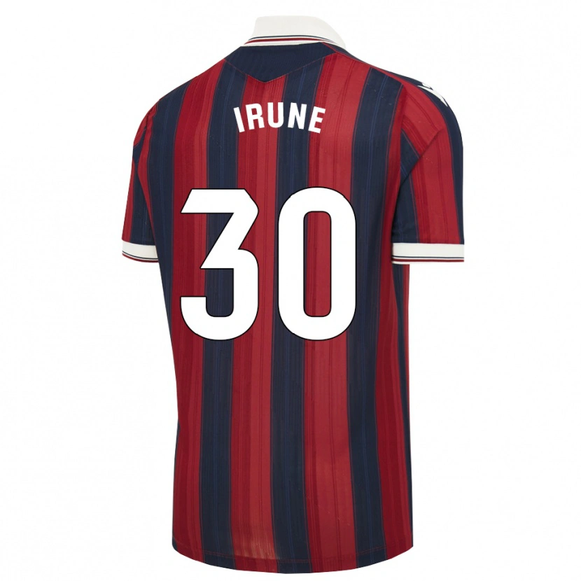 Danxen Bambino Maglia Irune Cervera #30 Blu Notte Rosso Kit Gara Home 2026/27 Maglietta