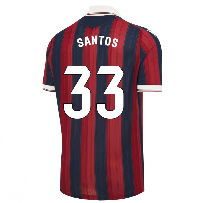 Danxen Bambino Maglia Marc Santos #33 Blu Notte Rosso Kit Gara Home 2026/27 Maglietta