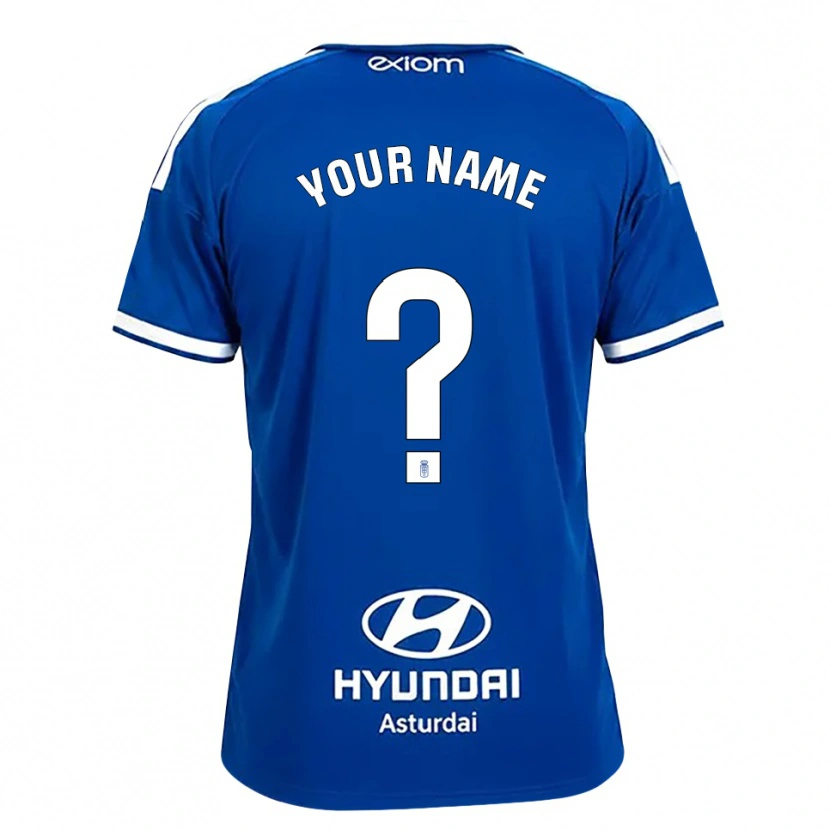 Danxen Bambino Maglia Il Tuo Nome #0 Blu Medio Bianco Kit Gara Home 2026/27 Maglietta