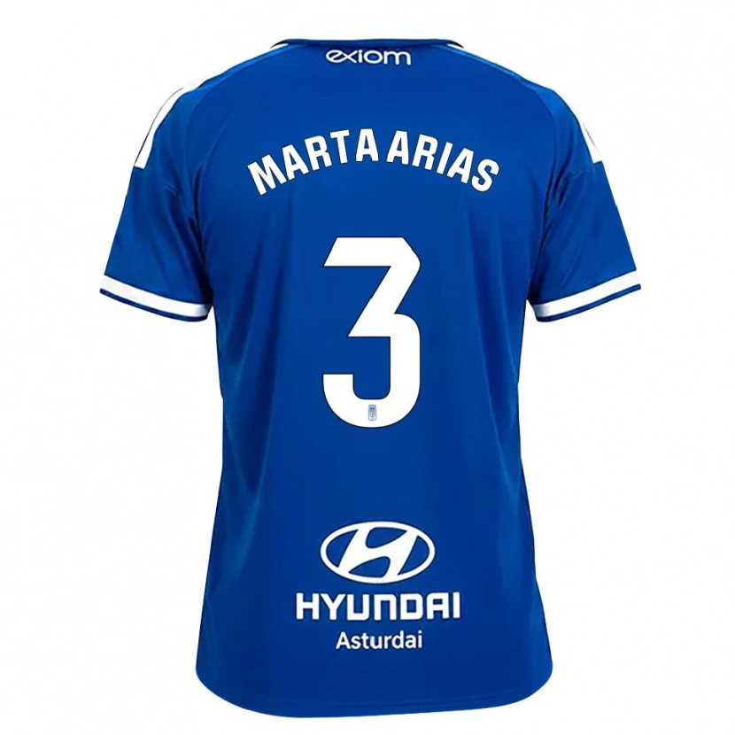 Danxen Bambino Maglia Marta Arias #3 Blu Medio Bianco Kit Gara Home 2026/27 Maglietta