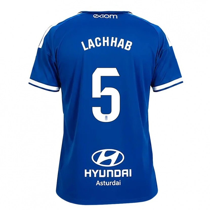 Danxen Bambino Maglia Youness Lachhab #5 Blu Medio Bianco Kit Gara Home 2026/27 Maglietta