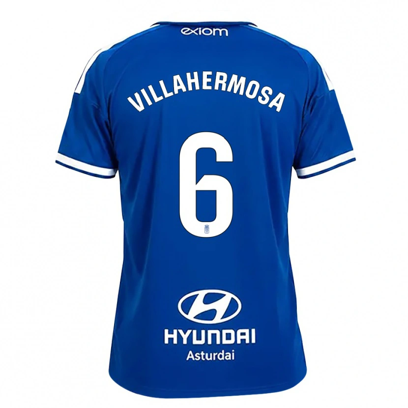 Danxen Bambino Maglia Dani Villahermosa #6 Blu Medio Bianco Kit Gara Home 2026/27 Maglietta