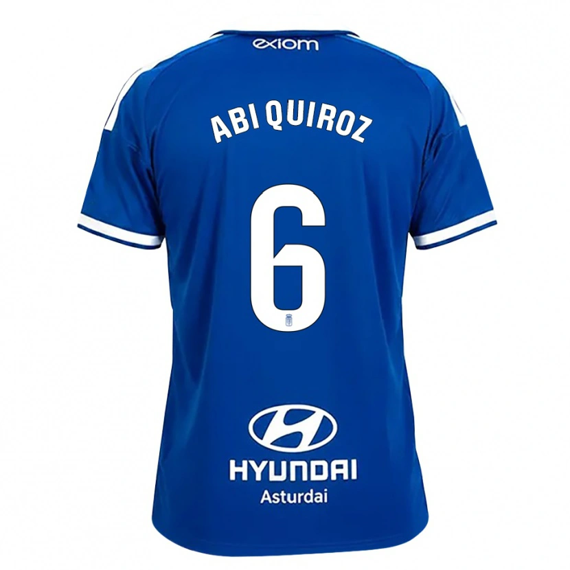 Danxen Bambino Maglia Abi Quiroz #6 Blu Medio Bianco Kit Gara Home 2026/27 Maglietta