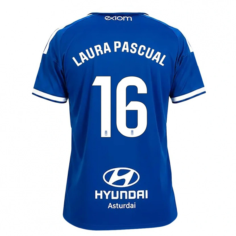 Danxen Bambino Maglia Laura Pascual #16 Blu Medio Bianco Kit Gara Home 2026/27 Maglietta