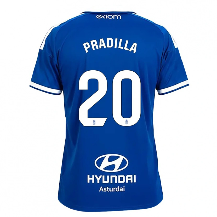 Danxen Bambino Maglia Elena Pradilla Aranda #20 Blu Medio Bianco Kit Gara Home 2026/27 Maglietta