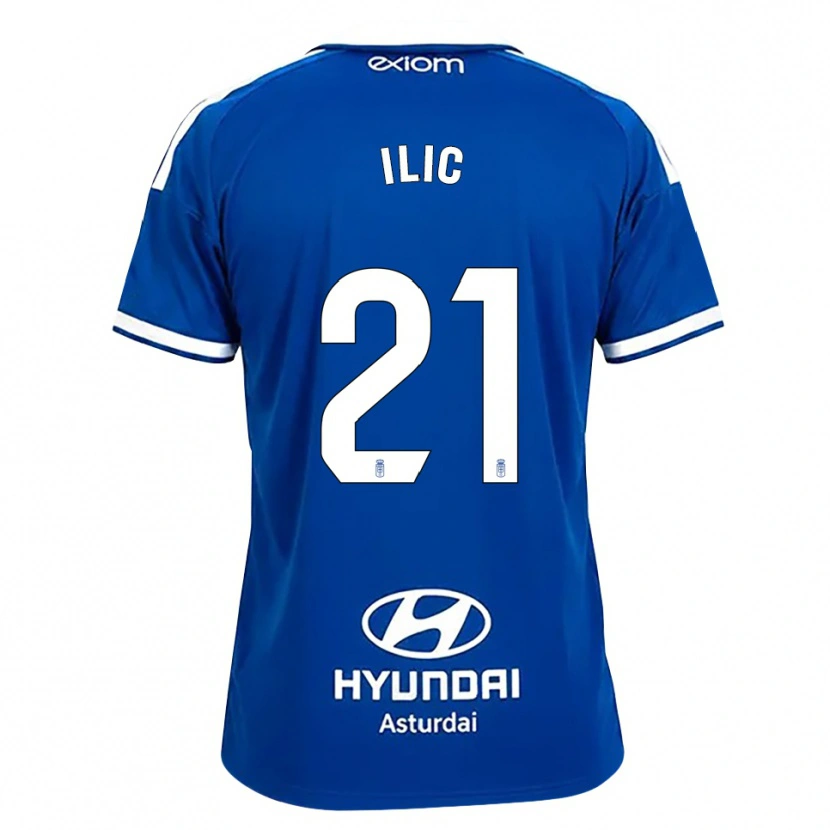 Danxen Bambino Maglia Luka Ilic #21 Blu Medio Bianco Kit Gara Home 2026/27 Maglietta