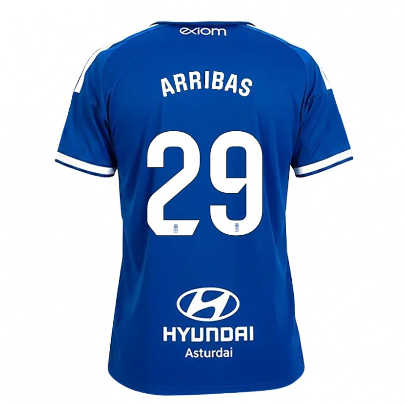 Danxen Bambino Maglia Arturo Arribas #29 Blu Medio Bianco Kit Gara Home 2026/27 Maglietta