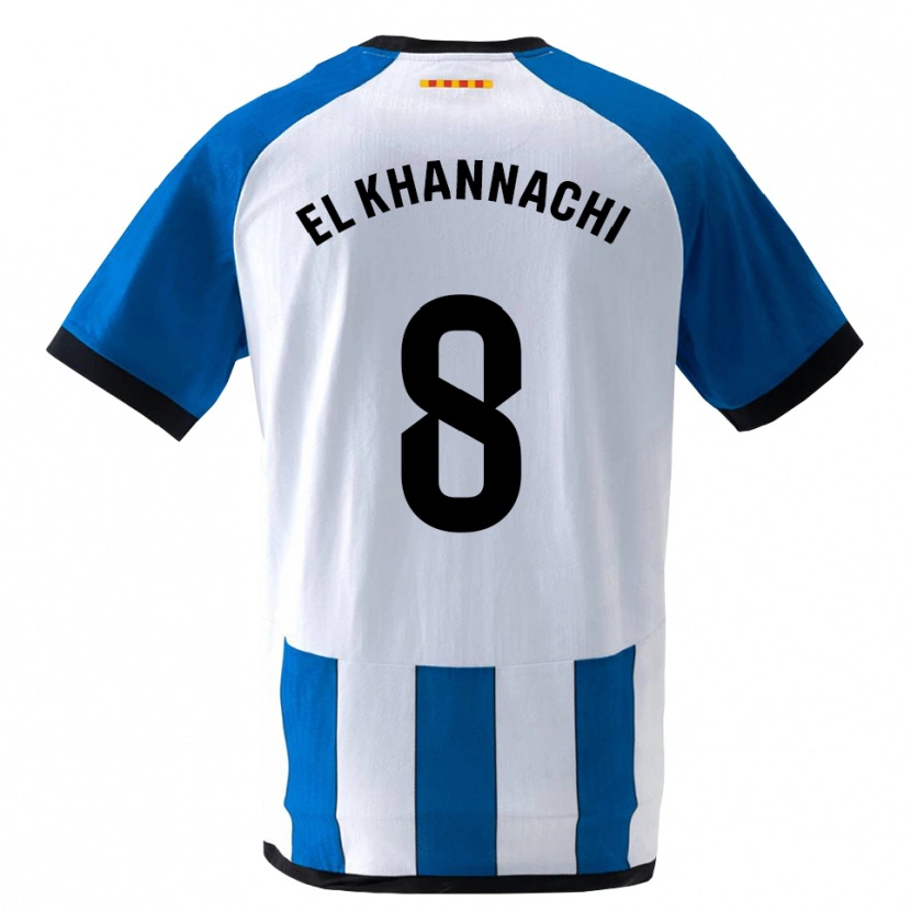 Danxen Bambino Maglia Youssef El Khannachi #8 Blu Reale Bianco Kit Gara Home 2026/27 Maglietta