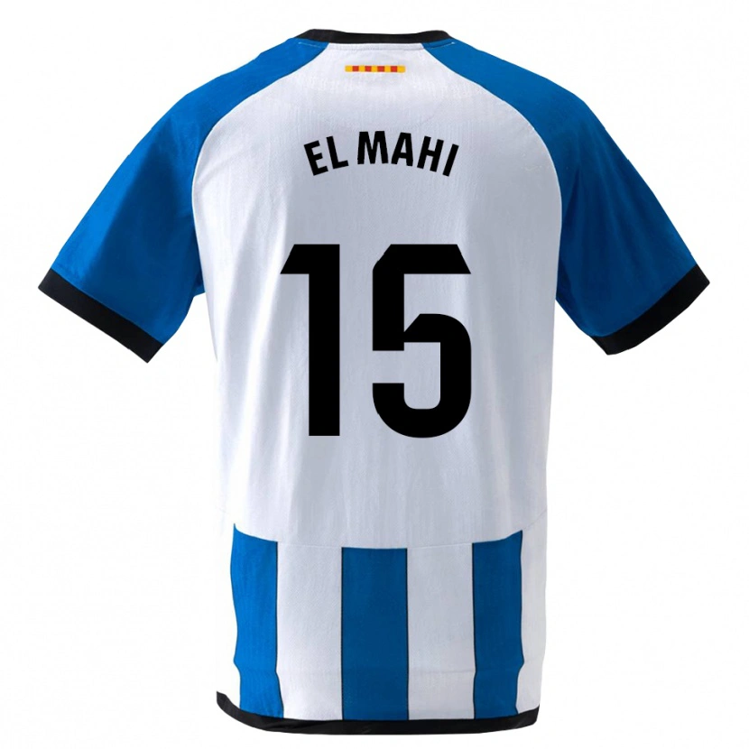 Danxen Bambino Maglia Moha El Mahi #15 Blu Reale Bianco Kit Gara Home 2026/27 Maglietta
