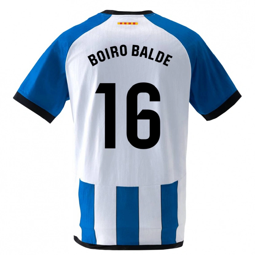 Danxen Bambino Maglia Issa Boiro Balde #16 Blu Reale Bianco Kit Gara Home 2026/27 Maglietta