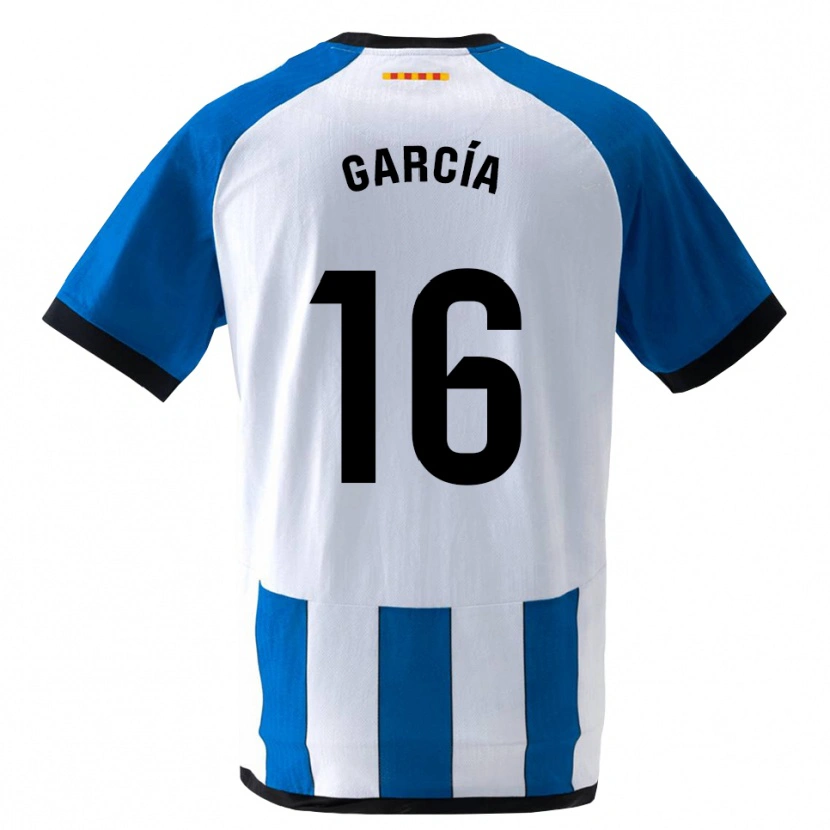 Danxen Bambino Maglia Marc García #16 Blu Reale Bianco Kit Gara Home 2026/27 Maglietta