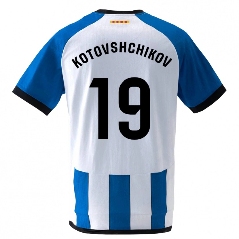 Danxen Bambino Maglia Makar Kotovshchikov #19 Blu Reale Bianco Kit Gara Home 2026/27 Maglietta