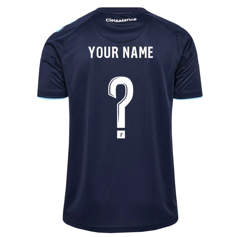 Danxen Bambino Maglia Il Tuo Nome #0 Blu Fiordaliso Blu Notte Kit Gara Home 2026/27 Maglietta