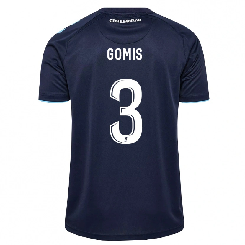 Danxen Bambino Maglia Georges Gomis #3 Blu Fiordaliso Blu Notte Kit Gara Home 2026/27 Maglietta