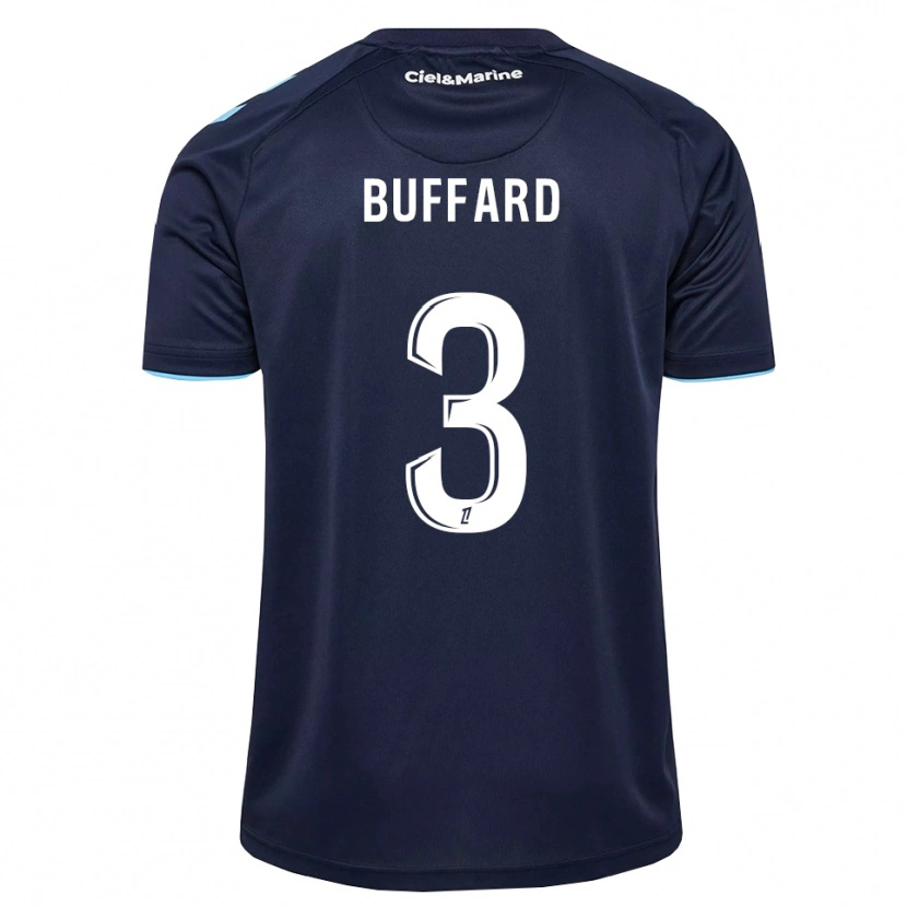 Danxen Bambino Maglia Matthieu Buffard #3 Blu Fiordaliso Blu Notte Kit Gara Home 2026/27 Maglietta